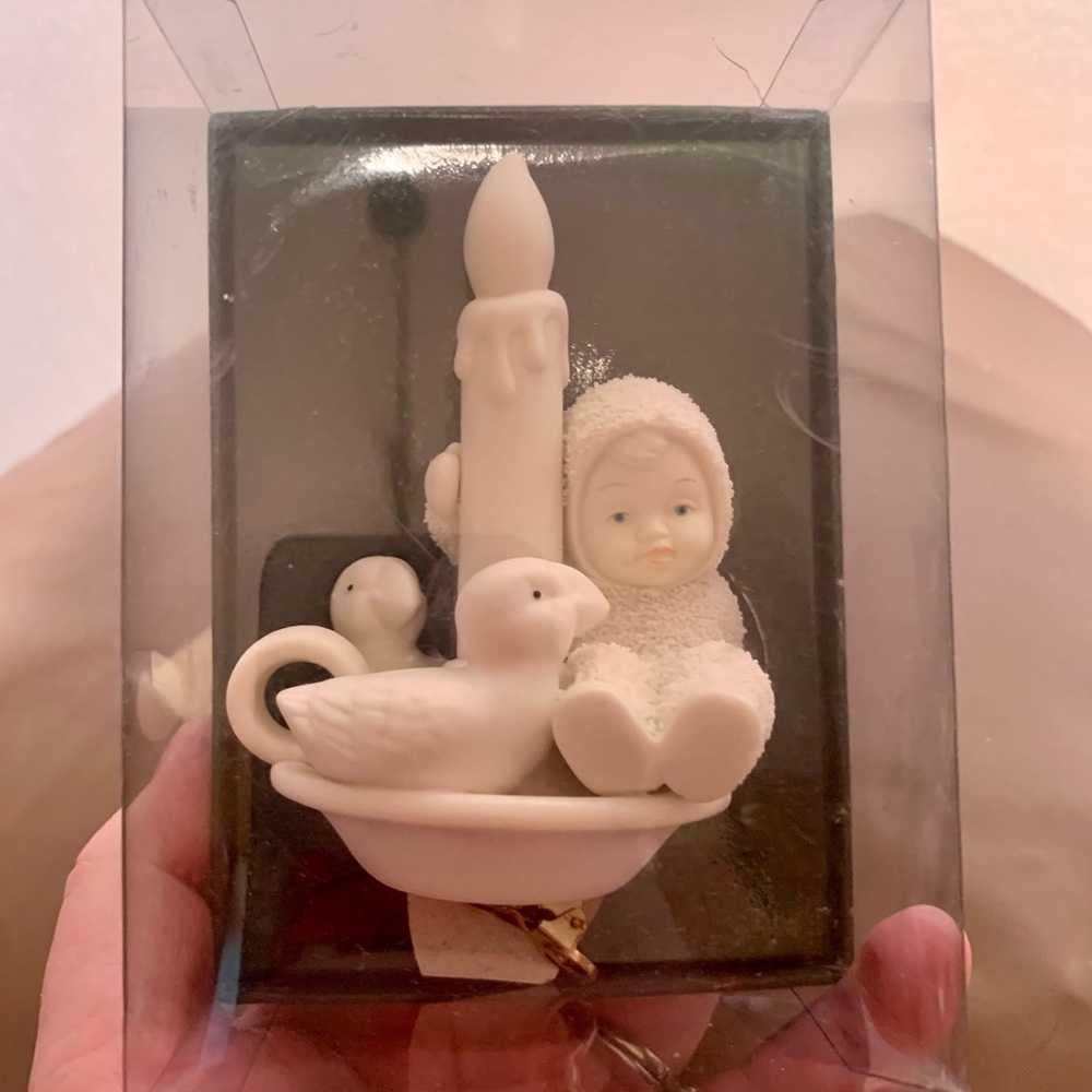Dept 56 Candlelight Season Bright SnowBaby Christmas Ornament With Box